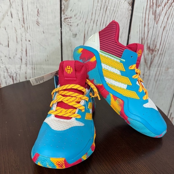ADIDAS JAMES HARDEN STEPBACK Kids Colorful Athletic Shoes Limited Edition 6Y NWT - Picture 10 of 16